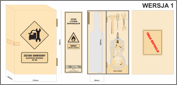 Skrzynka okazjonalna ze sklejki dla Mechanika -004 WERSJA 1 - obrazek 12